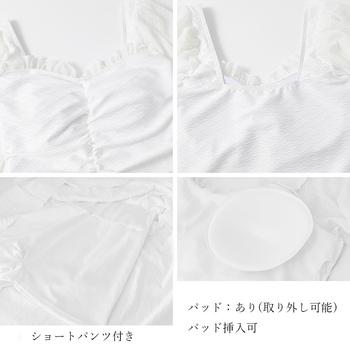 ワンピース水着 体型カバー ハイウエスト 送料無料 即日発送-7
