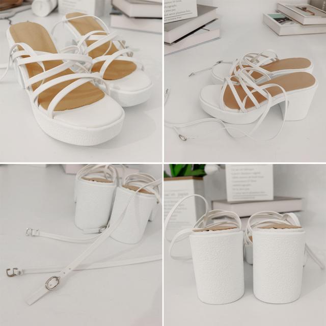 ハイヒール クロスストラップサンダル 送料無料 即日発送-3