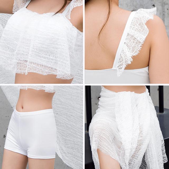 水着レディース 体型カバー水着３点セット 送料無料 即日発送-3