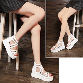 厚底サンダル クロスストラップサンダル夏 送料無料 即日発送-9