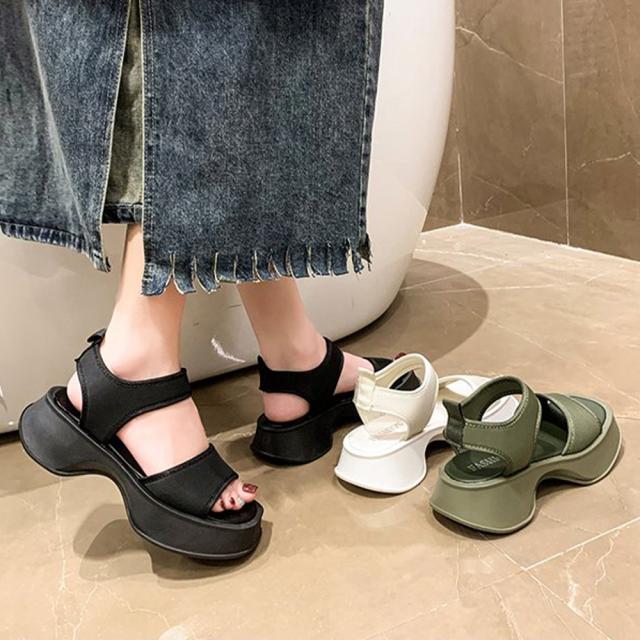 スポーツサンダル 厚底 ボリューム 送料無料 即日発送-5