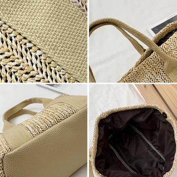 かごバッグ レディース大容量草編みバッグ 送料無料 即日発送-8