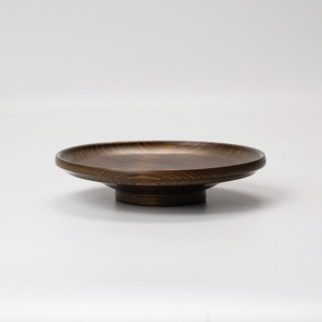 和食器 ひのき 古代色小器 平皿 送料無料-1