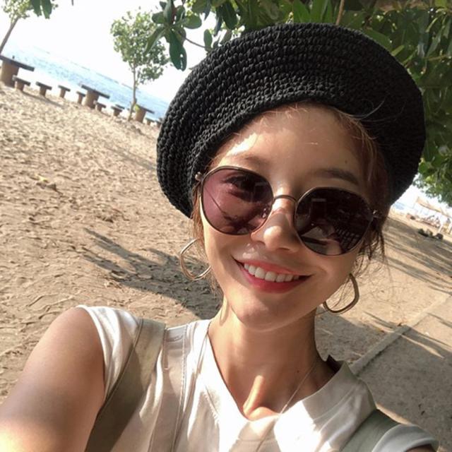 ベレー帽 麦わら帽子 レディース帽子 夏 送料無料 即日発送-4