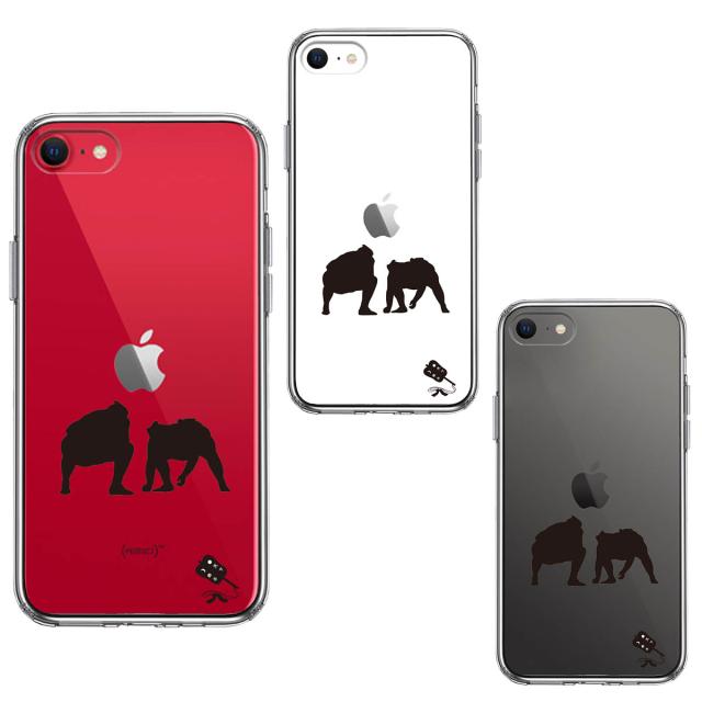 iPhoneSE ケース 第3世代 第2世代 クリア 相撲 おすもう 仕切り スマホケース 側面ソフト 背面ハード ハイブリッド  送料無料-1