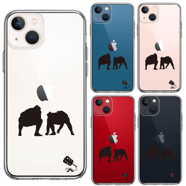 iPhone13 ケース クリア 相撲 おすもう 仕切り スマホケース 側面ソフト 背面ハード ハイブリッド 送料無料-1
