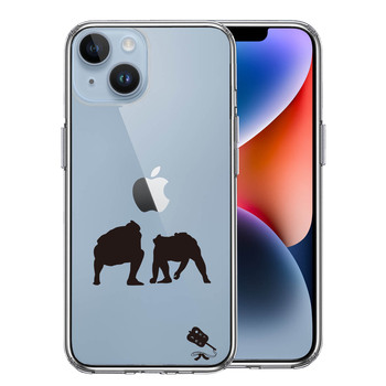 iPhone14 ケース クリア 相撲 おすもう 仕切り スマホケース 側面ソフト 背面ハード ハイブリッド 送料無料-0
