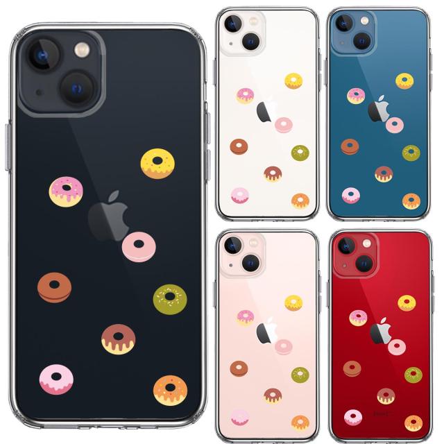 iPhone13mini ケース クリア ドーナッツ ドーナツ スマホケース 側面ソフト 背面ハード ハイブリッド  送料無料-1