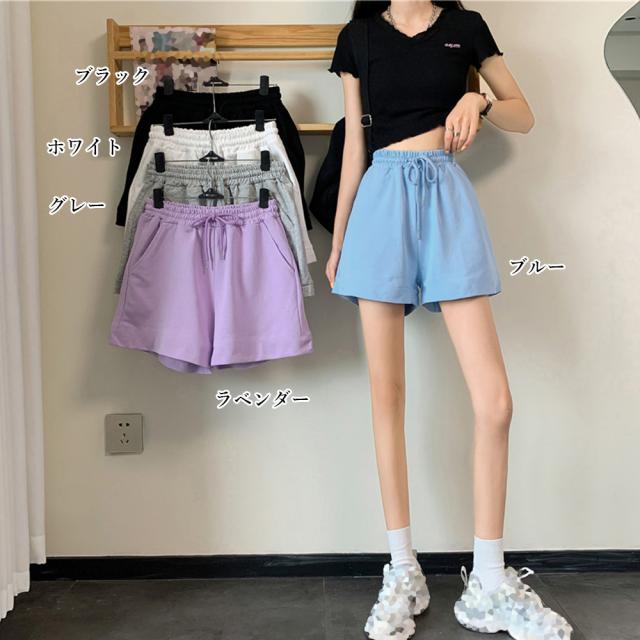 スウェットショートパンツ レディース春夏 送料無料 即日発送-1
