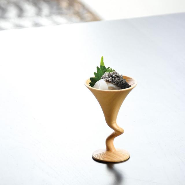 和食器 ひのき削り出しグラス ネジリグラス すらりグラス くねくねグラス 花びらグラス 日本製 送料無料-8