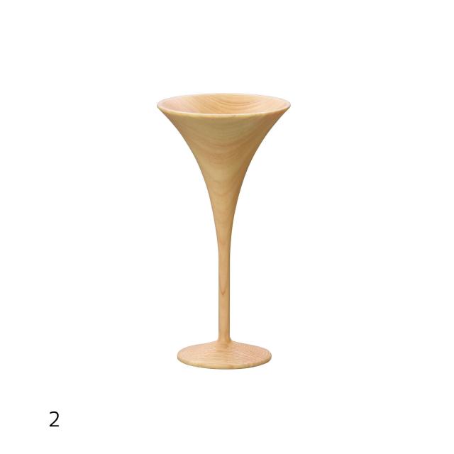 和食器 ひのき削り出しグラス ネジリグラス すらりグラス くねくねグラス 花びらグラス 日本製 送料無料-1