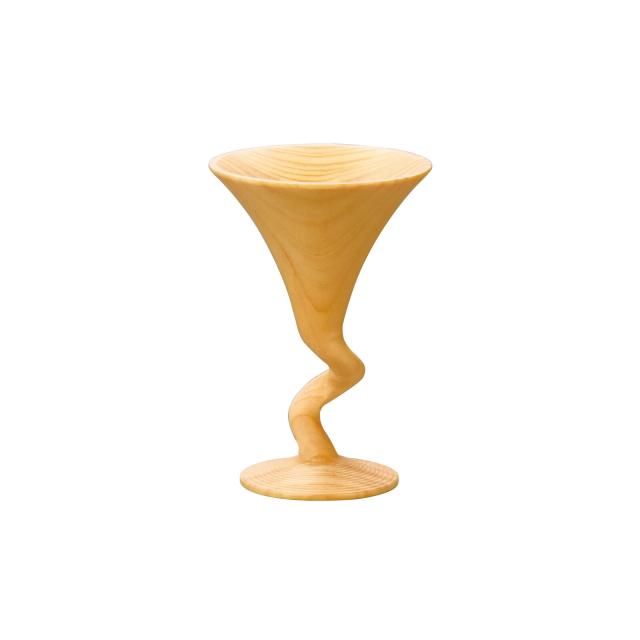 和食器 ひのき削り出しグラス ネジリグラス すらりグラス くねくねグラス 花びらグラス 日本製 送料無料-6