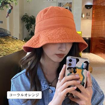 バケットハット 小顔 UV対策帽子 送料無料 即日発送-5