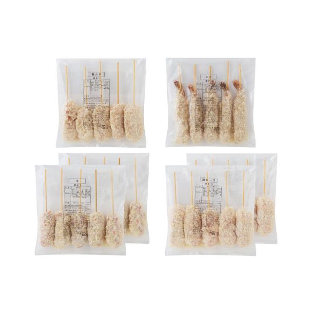 大阪名物 串カツ D 4種 計30本 ギフト対応可 送料無料-1