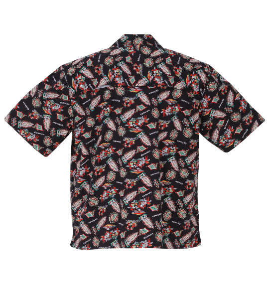 大きいサイズ Coleman ブロード総柄プリントオープンカラー半袖シャツ 3L 4L 5L 6L 7L 8L ラッピング可 送料無料 即日発送-1