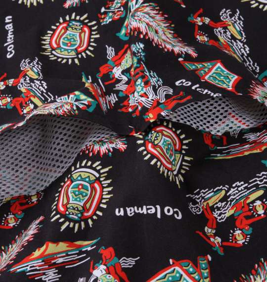 大きいサイズ Coleman ブロード総柄プリントオープンカラー半袖シャツ 3L 4L 5L 6L 7L 8L ラッピング可 送料無料 即日発送-5