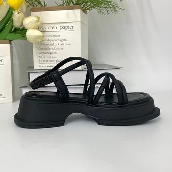 厚底サンダル ストラップサンダル 美脚夏 送料無料 即日発送-5