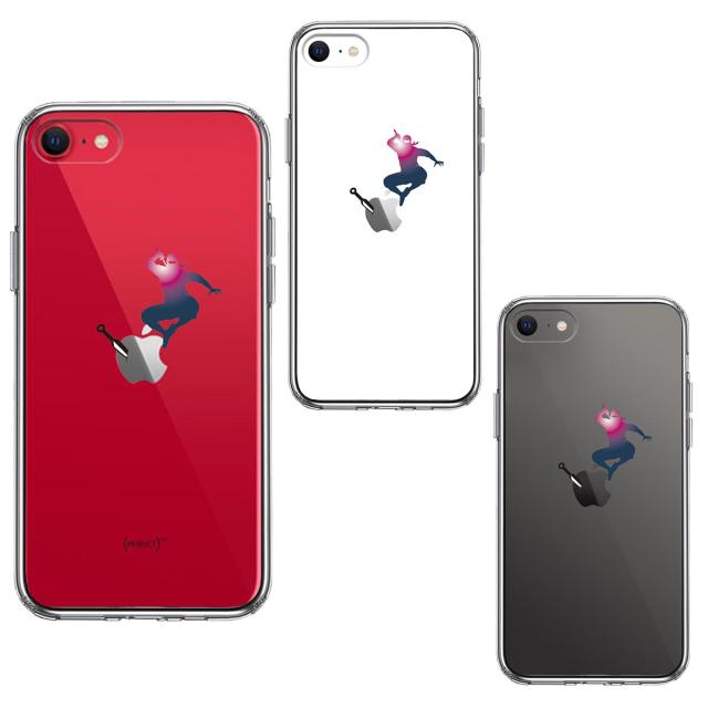 iPhoneSE ケース 第3世代 第2世代 クリア 忍者 手裏剣 クナイ スマホケース 側面ソフト 背面ハード ハイブリッド 送料無料-1