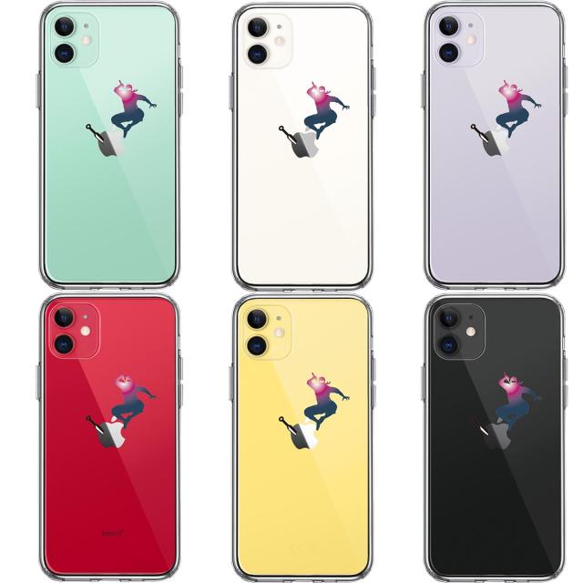 iPhone11 ケース クリア 忍者 手裏剣 クナイ スマホケース 側面ソフト 背面ハード ハイブリッド 送料無料-1