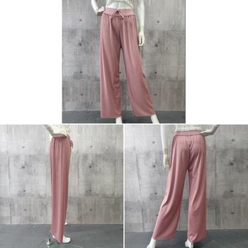 セミワイドパンツ 冷感タッチロングパンツ 送料無料 即日発送-3