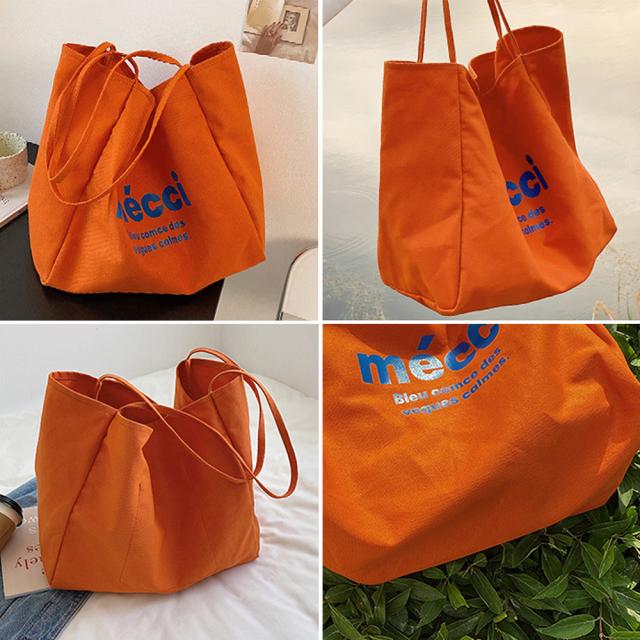 ロゴキャンバストートバッグ カラーバッグ 送料無料 即日発送-2