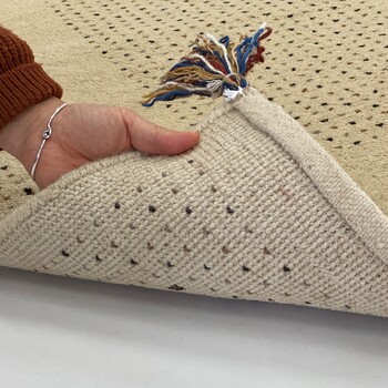 ラグ お部屋が明るくなるインドギャッベ 190×240 ラグ DESERT 送料無料-12