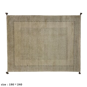 ラグ お部屋が明るくなるインドギャッベ 190×240 ラグ DESERT 送料無料-4