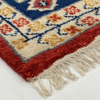 ラグ お部屋が明るくなる天然素材のトライバル風ラグ 90×130　CRIMSON 送料無料-9