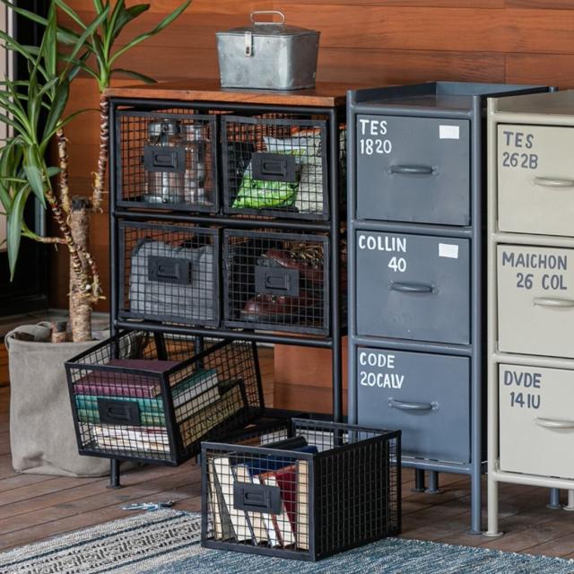 6杯引出チェスト SFC 無骨でかっこいいスチールチェスト ienowa 送料無料-5