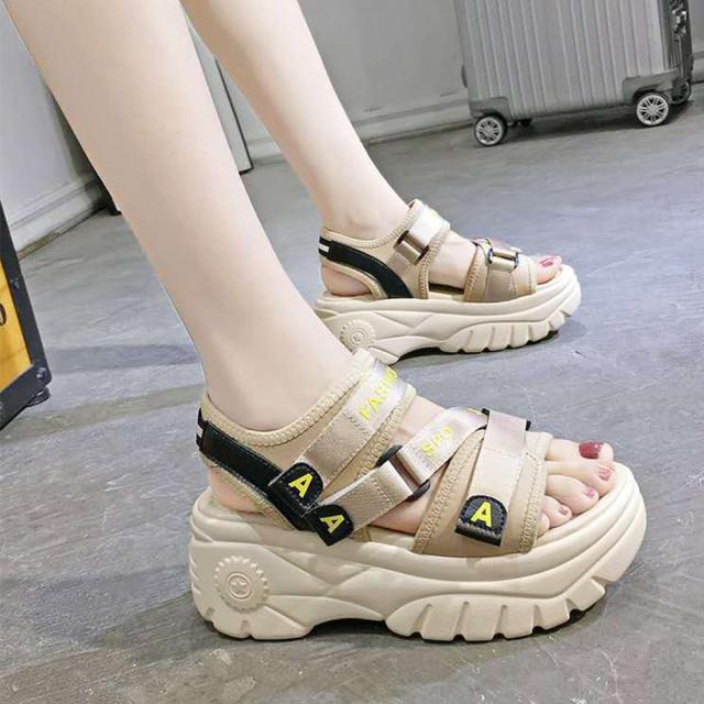 厚底スポーツサンダル ベルクロサンダル夏 送料無料 即日発送-7