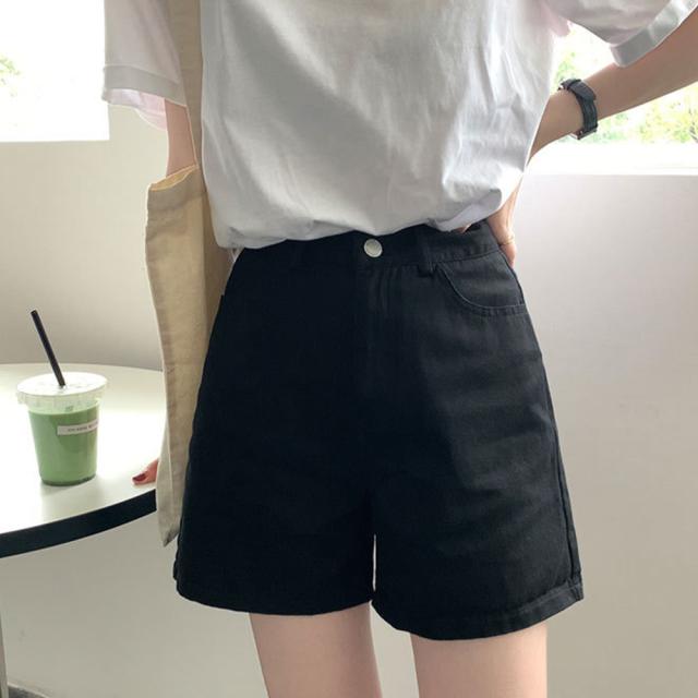 ハイウエスト カラーショートパンツ 送料無料 即日発送-4