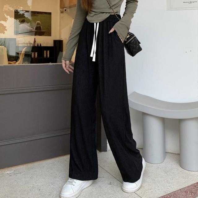 セミワイドパンツハイウエストロングパンツ SK19406536-2701 送料無料 即日発送-4