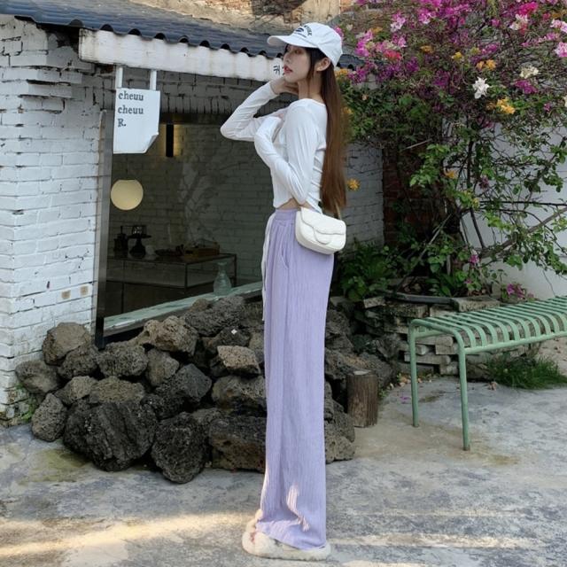 セミワイドパンツハイウエストロングパンツ SK19406536-2701 送料無料 即日発送-7