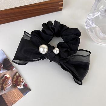 ヘアゴム リボンシュシュ レディース 送料無料 即日発送-1