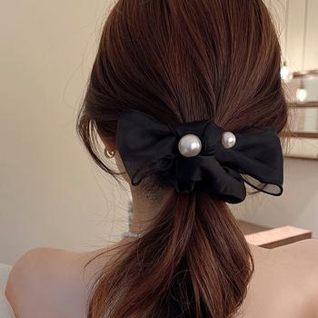 ヘアゴム リボンシュシュ レディース 送料無料 即日発送-2