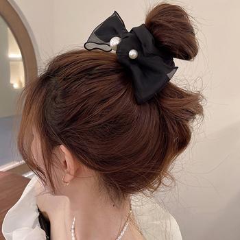 ヘアゴム リボンシュシュ レディース 送料無料 即日発送-4