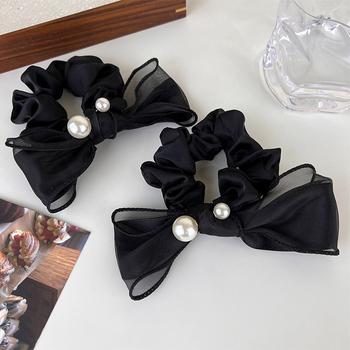 ヘアゴム リボンシュシュ レディース 送料無料 即日発送-5