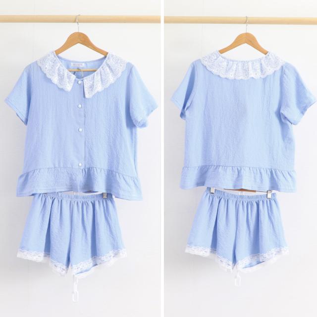 部屋着 上下半袖パジャマ 春夏秋 送料無料 即日発送-2