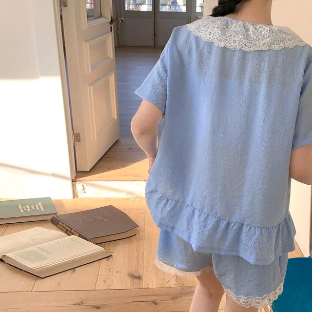 部屋着 上下半袖パジャマ 春夏秋 送料無料 即日発送-7