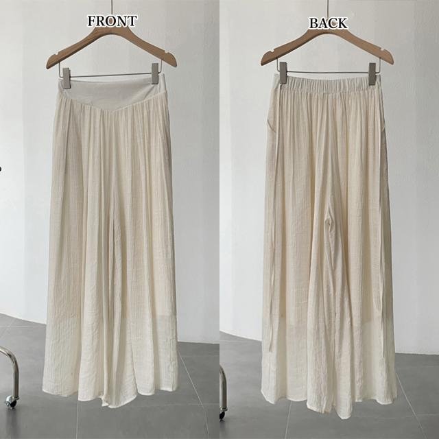 とろみパンツ レディース 綿麻スカンツ夏 送料無料 即日発送-2