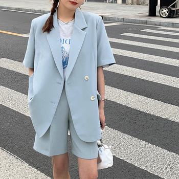 半袖ジャケット ショートパンツ セット夏 送料無料 即日発送-6