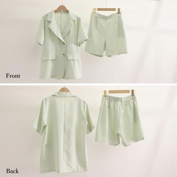 半袖ジャケット ショートパンツ セット夏 送料無料 即日発送-8