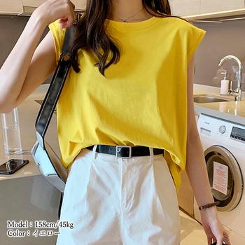 フレンチスリーブ Tシャツ白黒レディース 送料無料 即日発送-6