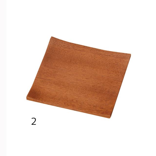 木製ふち反り茶托 ウォールナット マホガニー タモ メープル インテリア 室内備品 日本製 送料無料-1