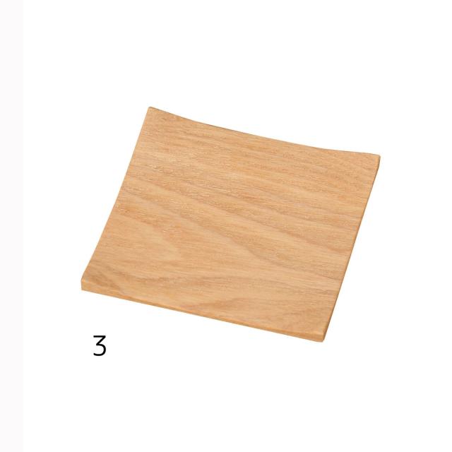 木製ふち反り茶托 ウォールナット マホガニー タモ メープル インテリア 室内備品 日本製 送料無料-2