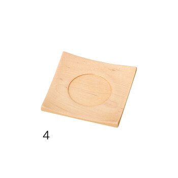 木製ミニ茶托 ウォールナット マホガニー タモ メープル インテリア 室内備品 日本製 送料無料-3