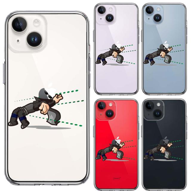 iPhone14 ケース クリア 映画パロディ MATRISK 2 スマホケース 側面ソフト 背面ハード ハイブリッド  送料無料-1