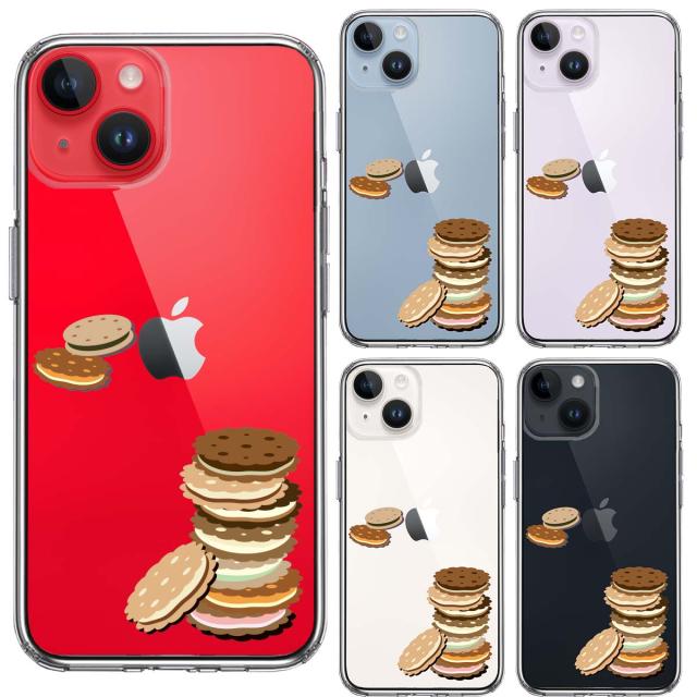 iPhone14 ケース クリア ビスケット スマホケース 側面ソフト 背面ハード ハイブリッド 送料無料-1