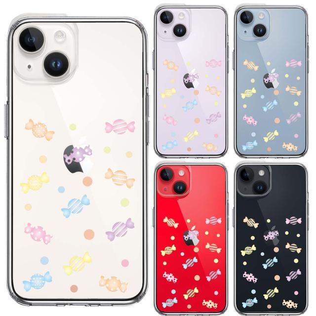 iPhone14 ケース クリア キャンディ スマホケース 側面ソフト 背面ハード ハイブリッド 送料無料-1