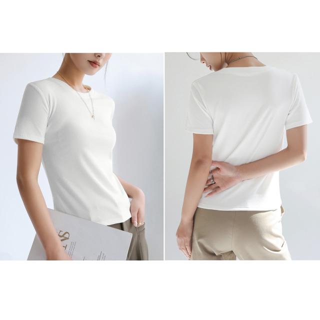 無地Tシャツ 半袖 レディース 8色 送料無料 即日発送-4